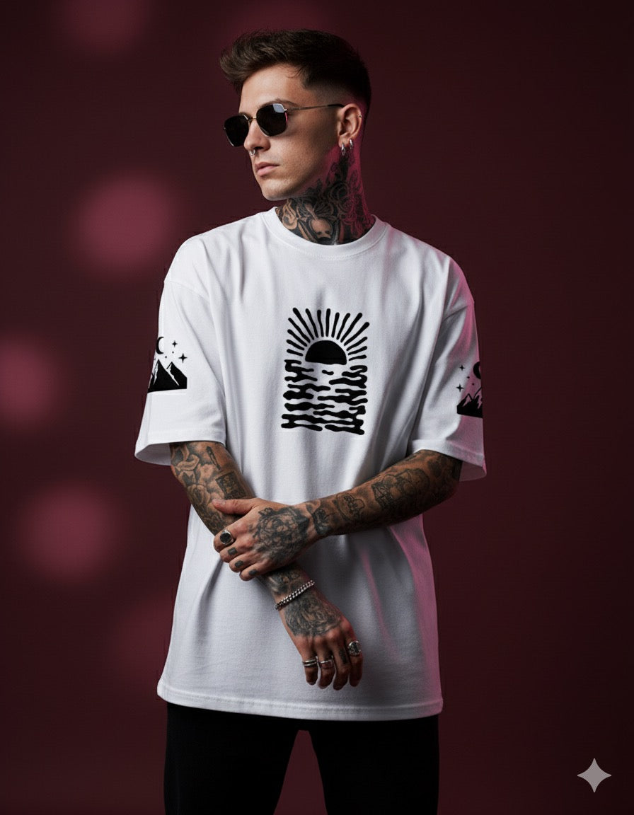 Art is Freedom Terry Oversized Tee ( Puff black )
