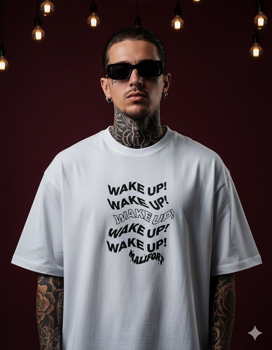 weke up Oversized Classic Tee