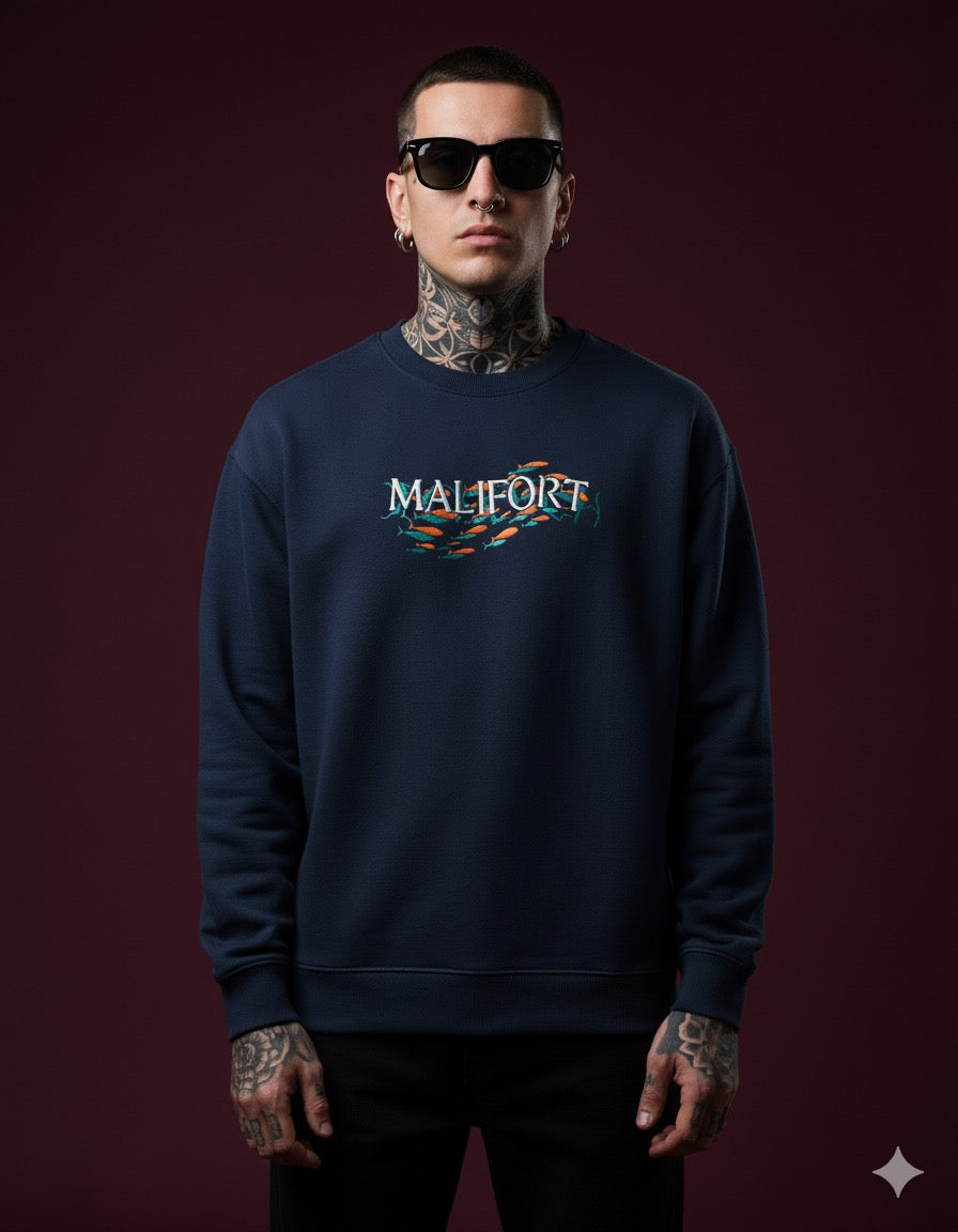 Dancing fish Oversized Sweatshirt