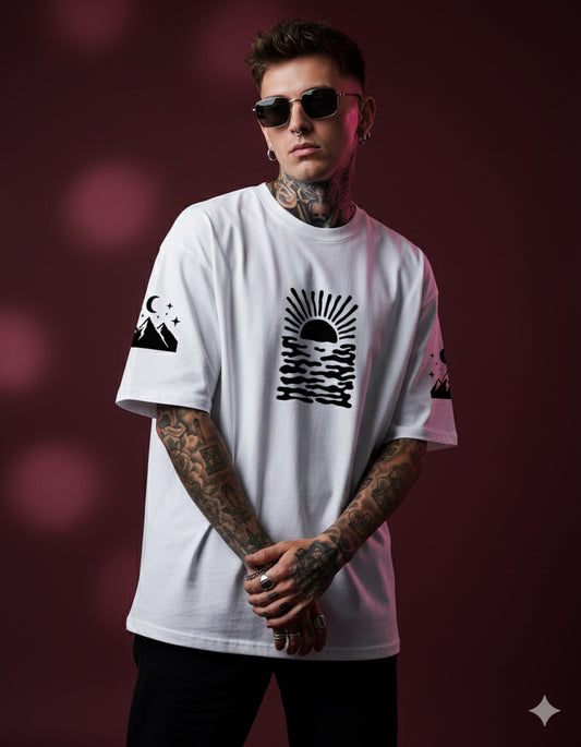 Art is Freedom Terry Oversized Tee ( Puff black )