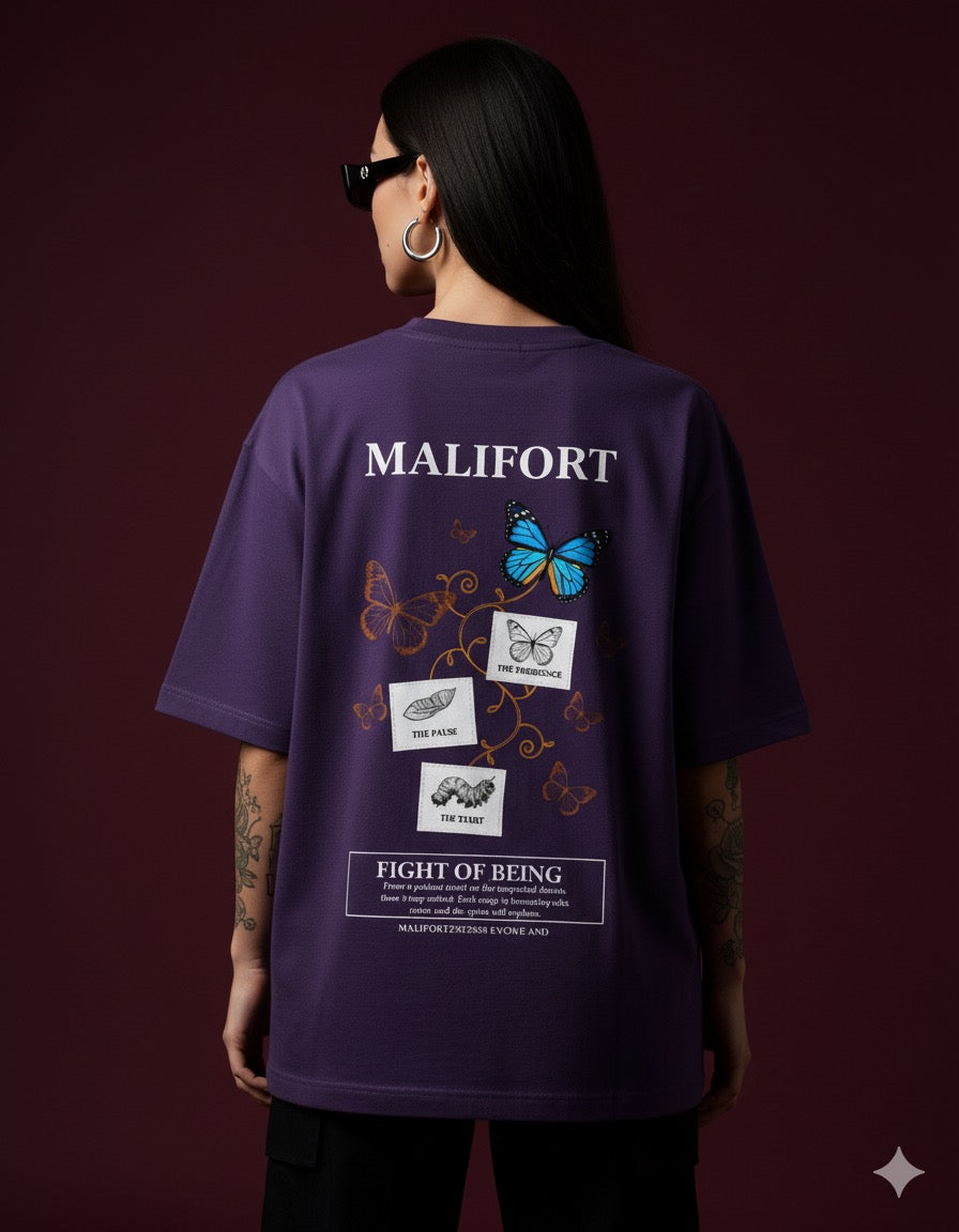 Life of Butterfly Oversized Tee
