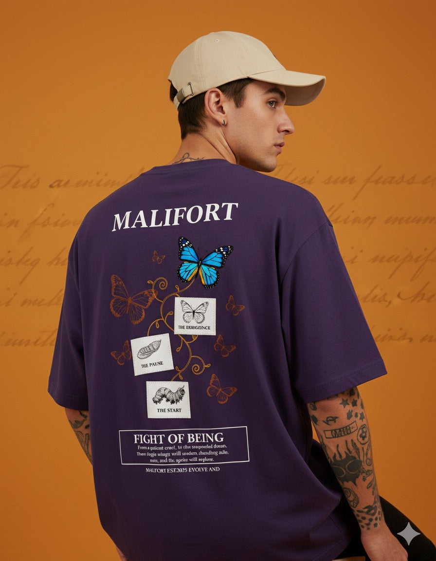 Life of Butterfly Oversized Tee