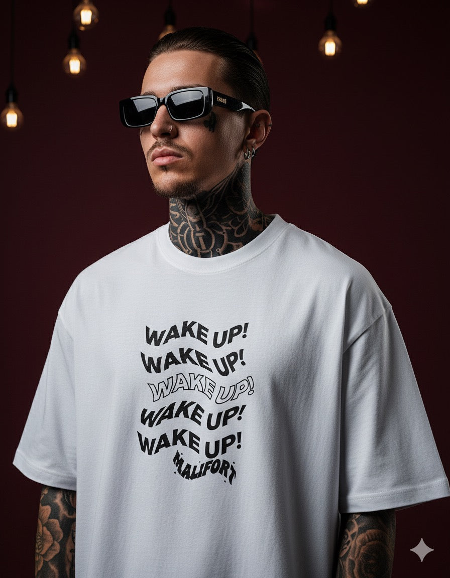 weke up Oversized Classic Tee