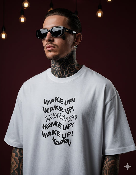 weke up Oversized Classic Tee