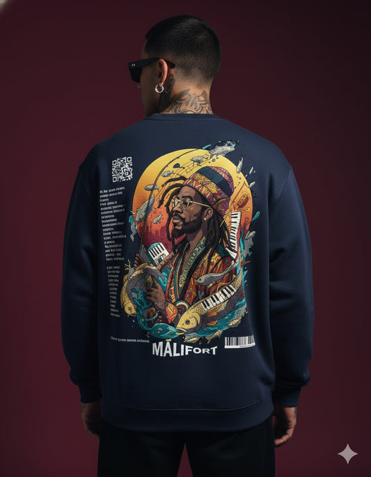 Dancing fish Oversized Sweatshirt