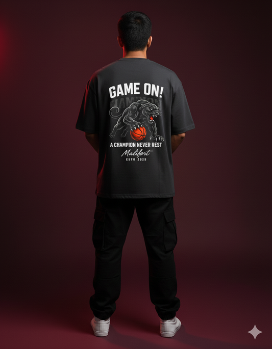 GAME ON - MEN Oversized Classic GRAPHIC PRINTED T-Shirt