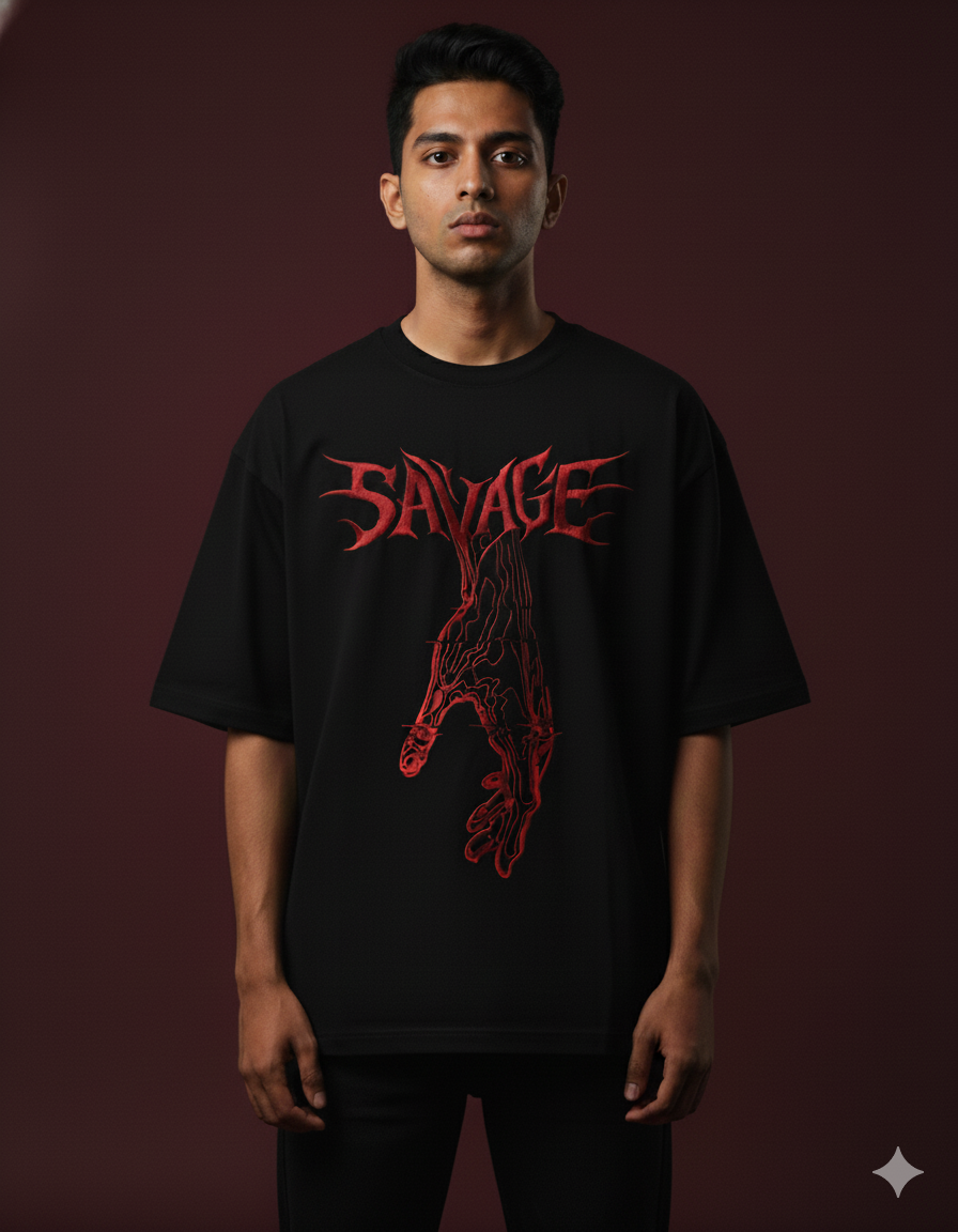 Savage Snake Oversized Tee
