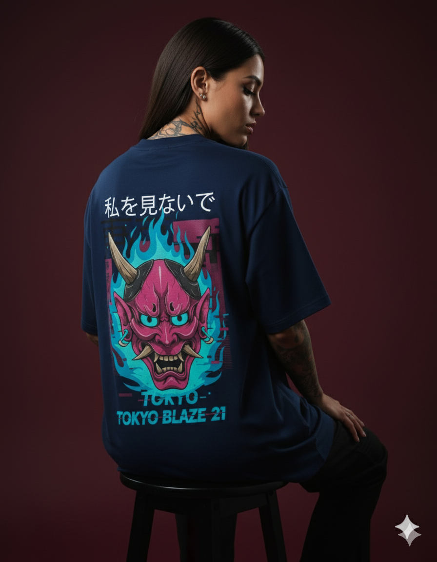 Tokyo Demon - Unisex Oversized Classic T-Shirt