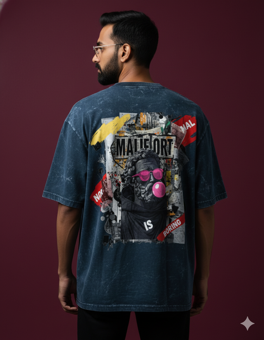 Unisex Acid Washed Oversized Tee