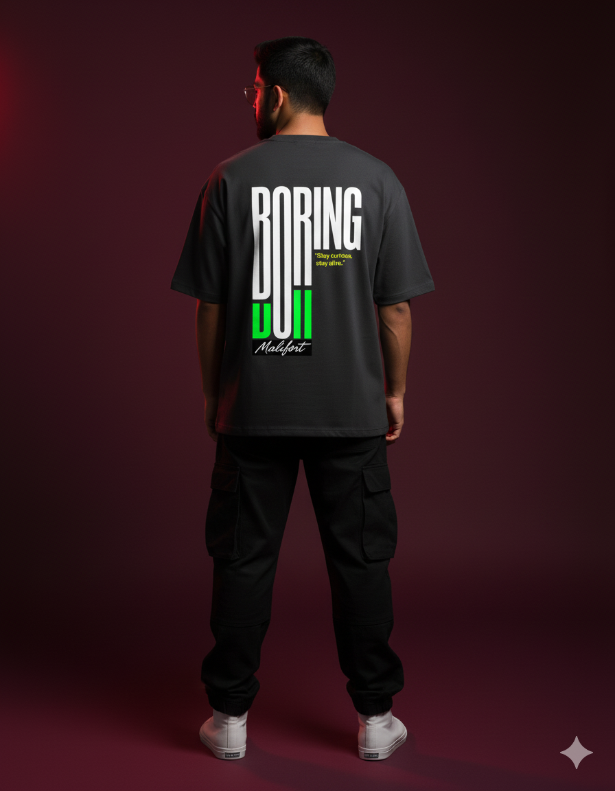 BORING LOOK - PRINTED Unisex Oversized Classic T-Shirt