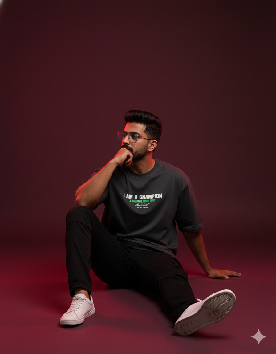 GAME ON - MEN Oversized Classic GRAPHIC PRINTED T-Shirt