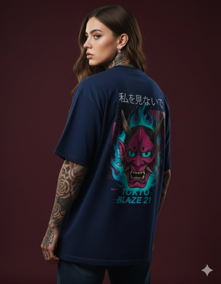 Tokyo Demon - Unisex Oversized Classic T-Shirt