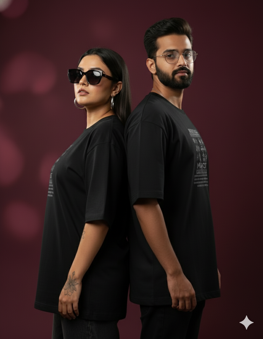 TRIBAL HERITAGE Oversized Classic TEE ( Grey Puff )