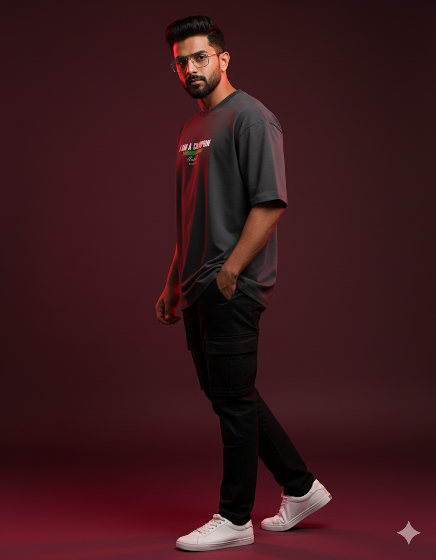 GAME ON - MEN Oversized Classic GRAPHIC PRINTED T-Shirt