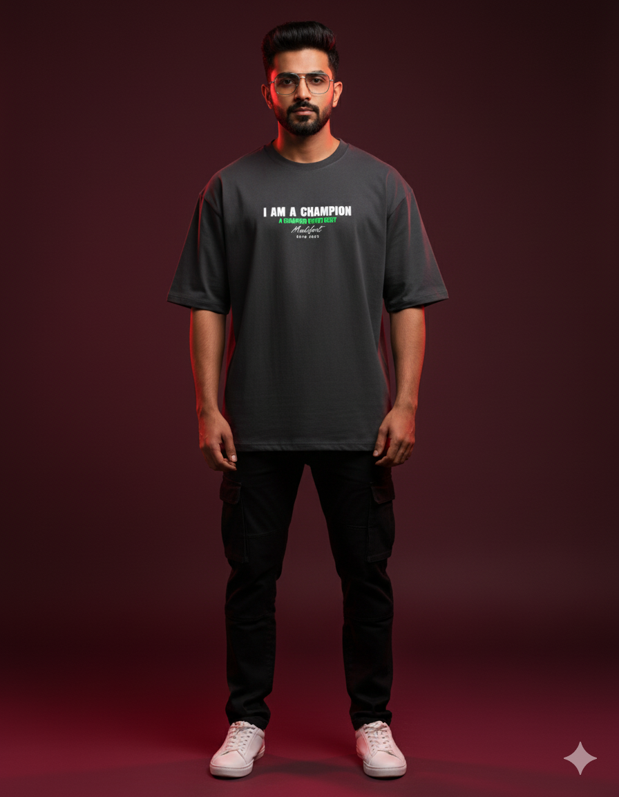 GAME ON - MEN Oversized Classic GRAPHIC PRINTED T-Shirt