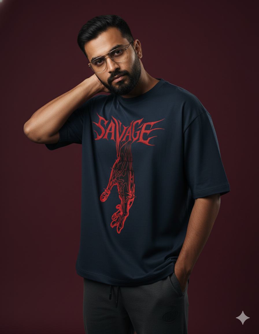Savage Snake Oversized Tee