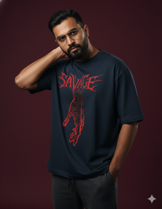 Savage Snake Oversized Tee
