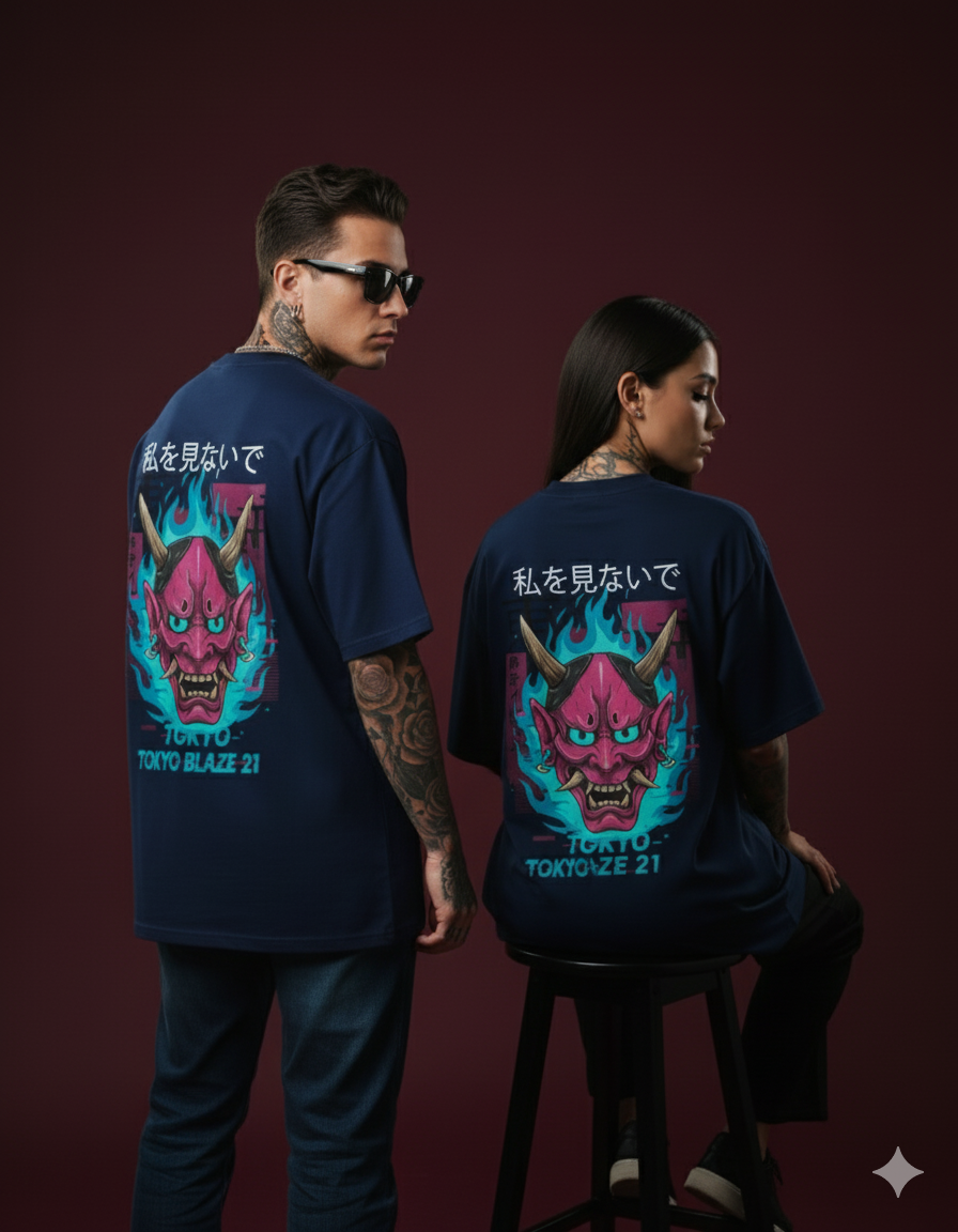 Tokyo Demon - Unisex Oversized Classic T-Shirt