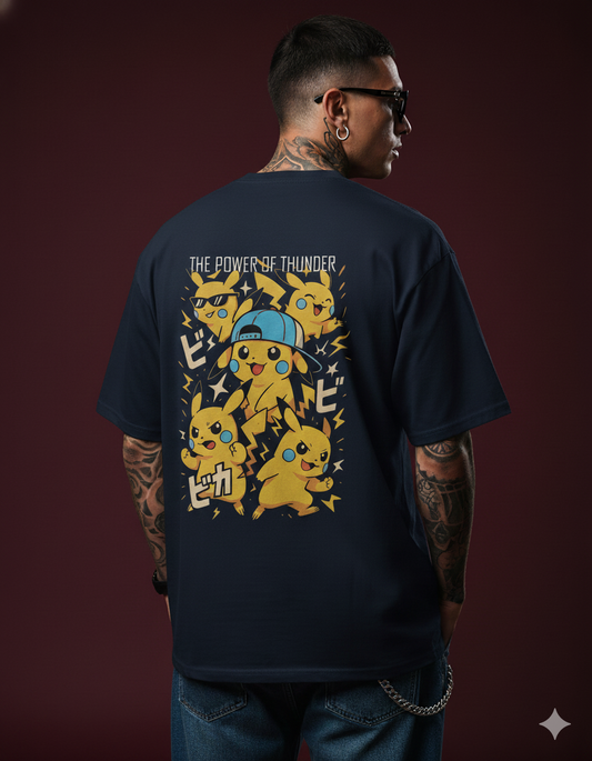 Pika tha power of thunder - Unisex Oversized Classic T-Shirt