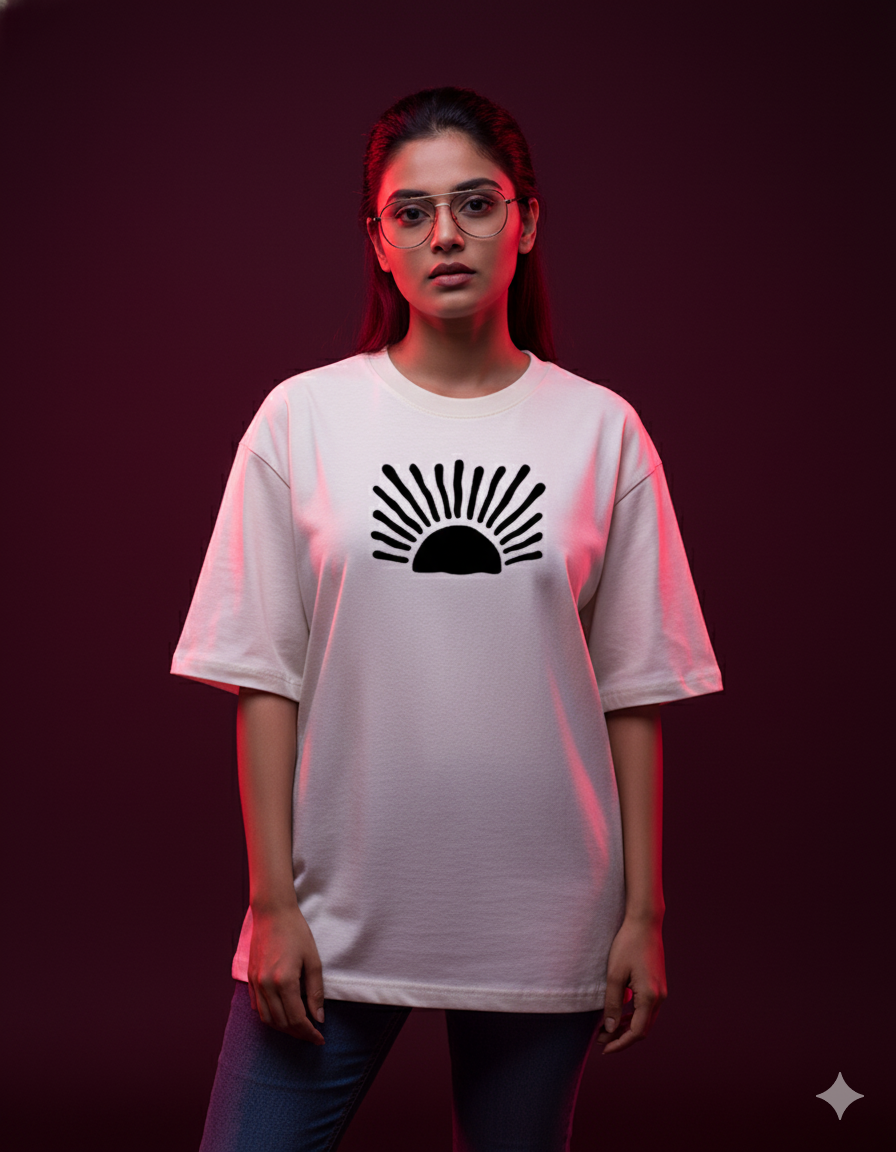 Love Oversized Classic T-Shirt puff Black