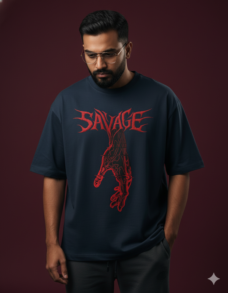 Savage Snake Oversized Tee