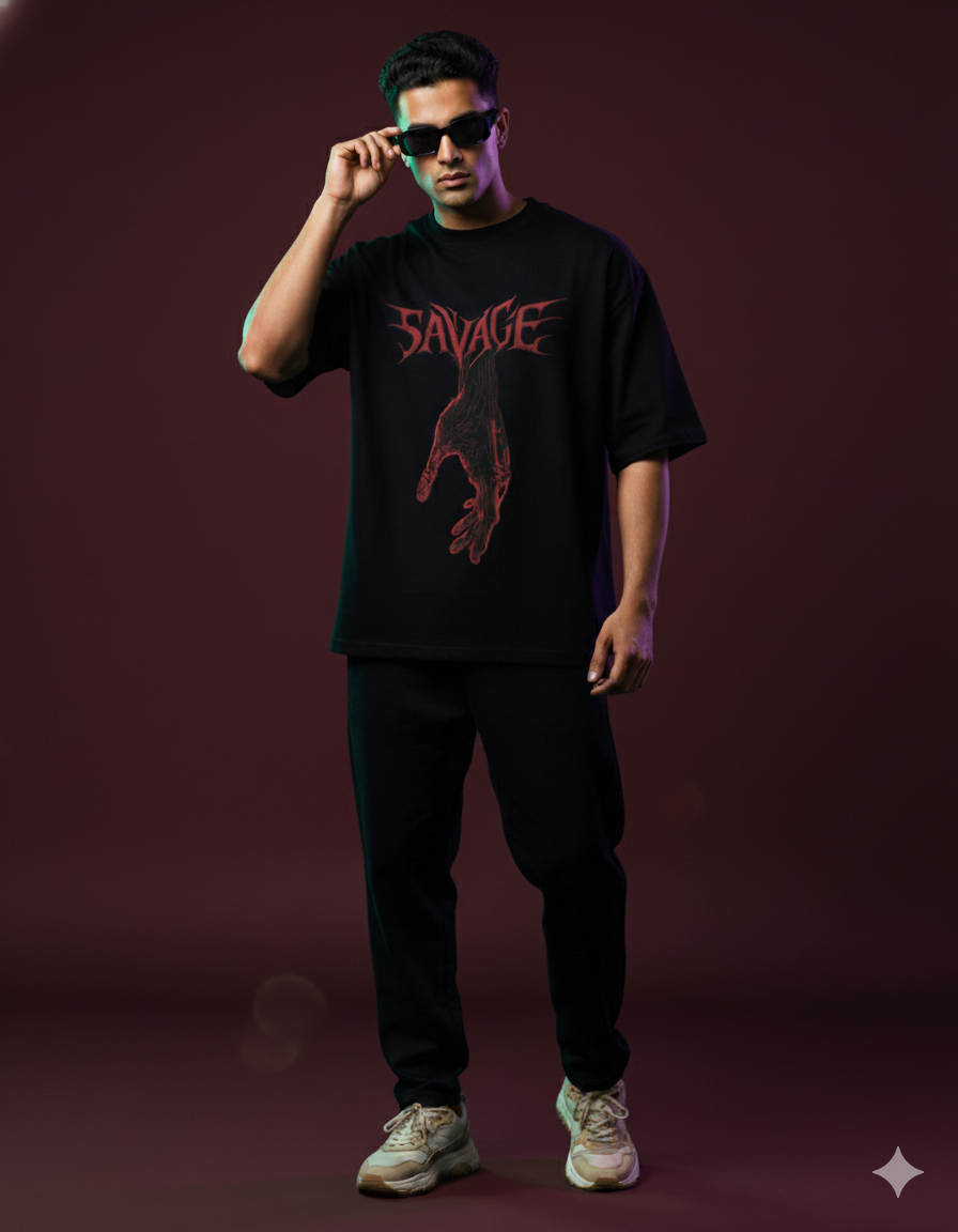 Savage Snake Oversized Tee