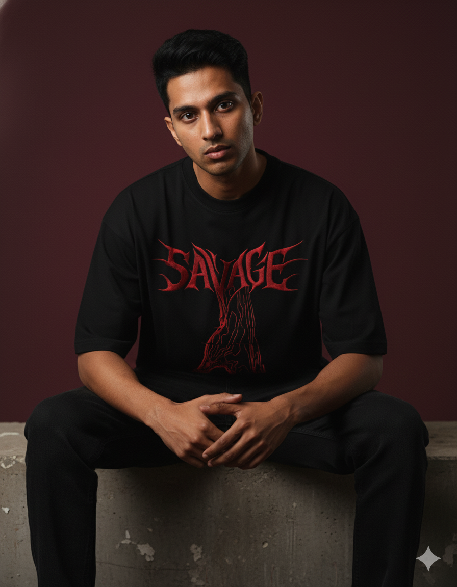 Savage Snake Oversized Tee