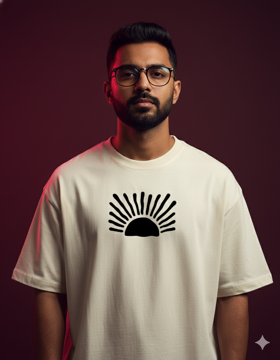 Love Oversized Classic T-Shirt puff Black