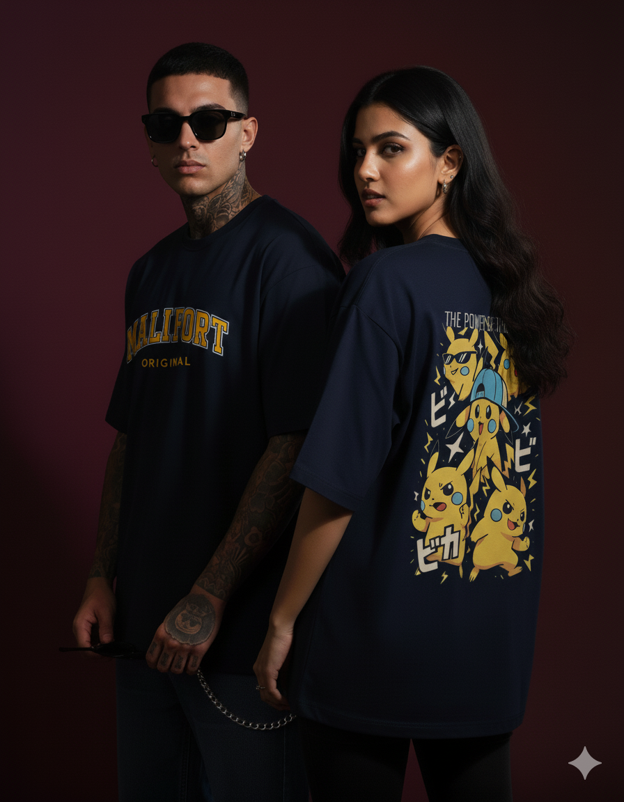 Pika tha power of thunder - Unisex Oversized Classic T-Shirt