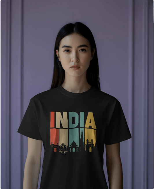 Retro India - Unisex Classic Crew T-Shirt