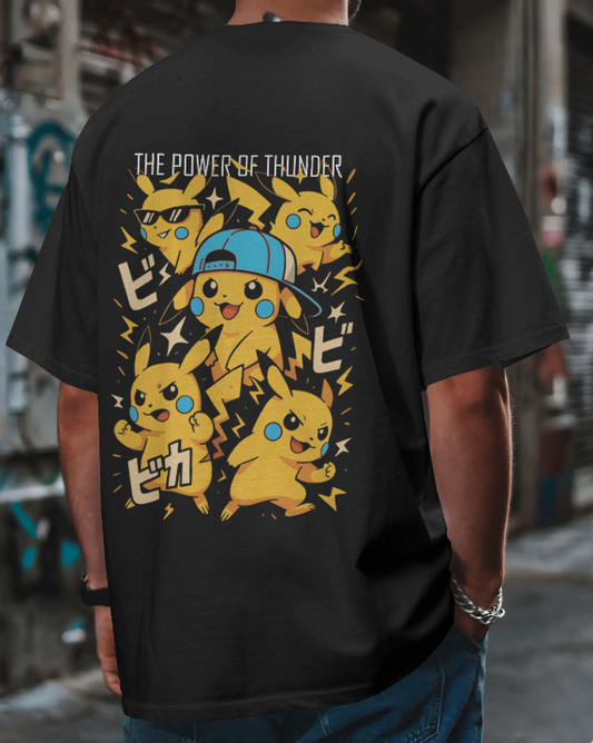 Pika tha power of thunder - Unisex Oversized Classic T-Shirt