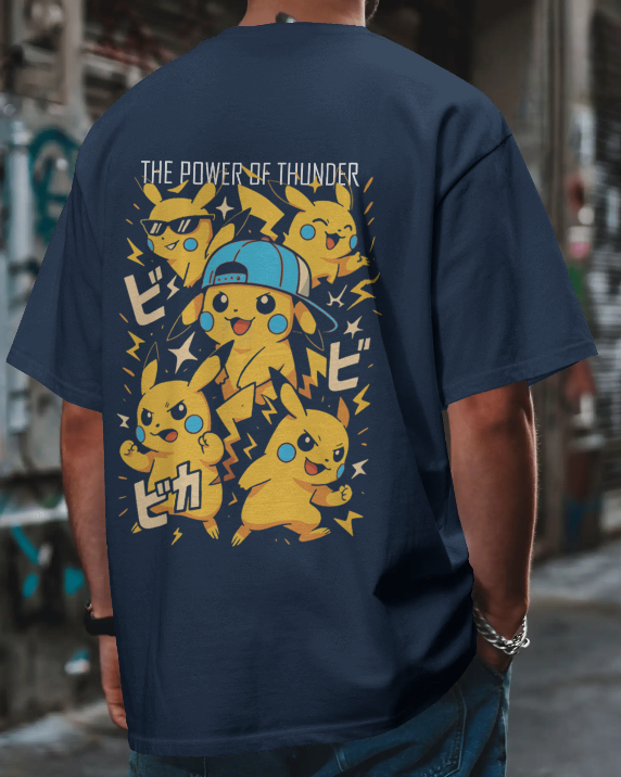 Pika tha power of thunder - Unisex Oversized Classic T-Shirt