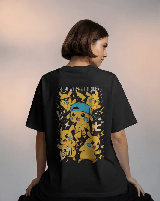 Pika tha power of thunder - Unisex Oversized Classic T-Shirt